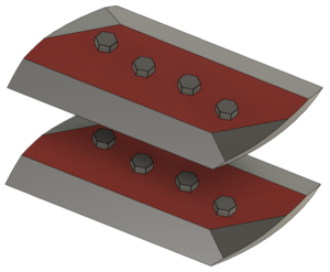 600 mm taisno asmeņu komplekts DF SC600