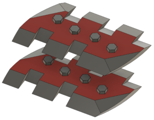 600 mm zobaino asmeņu komplekts DF SC600